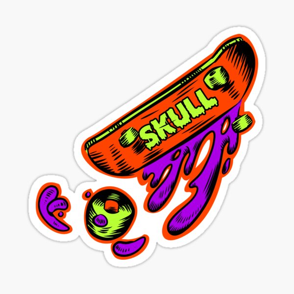 "Skateboard Art Design" Sticker by Shirteesy Redbubble