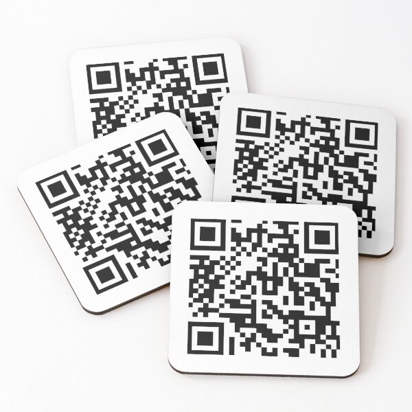 Artikelvorschau, Rickroll QR-Code-Aufkleber Aufkleber entworfen und verkauft von AmeliaDahnay.