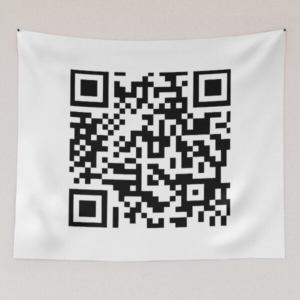 Item preview, rickroll qr code sticker Sticker designed and sold by AmeliaDahnay.