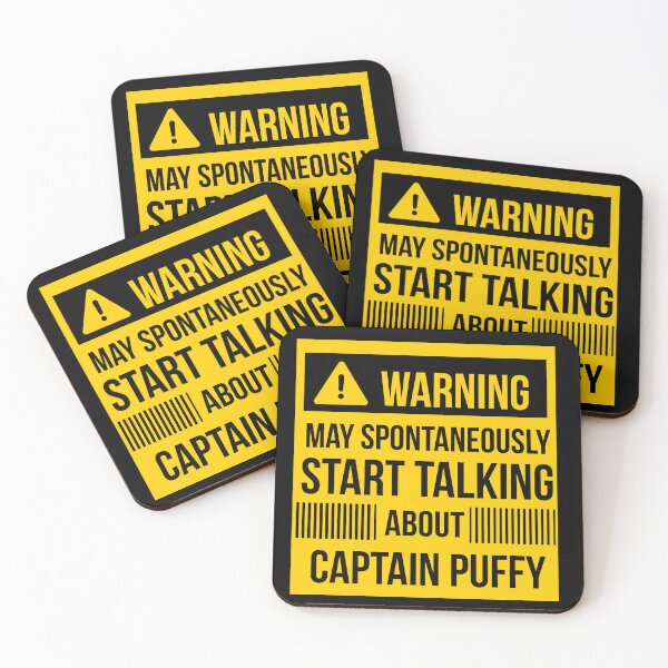 Item preview, warning may spontaneously talk about captain puffy  designed and sold by celebteyz.