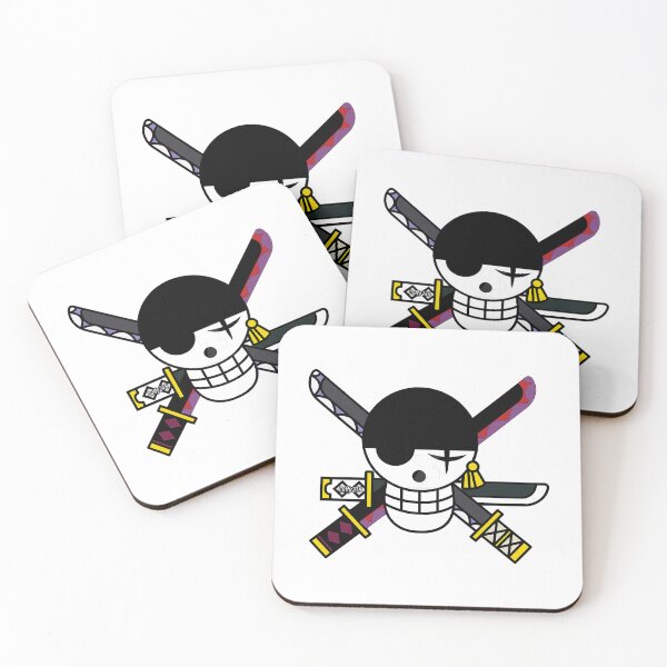 Item preview, Zoro Jolly Roger Sticker Sticker designed and sold by AmeliaDahnay.