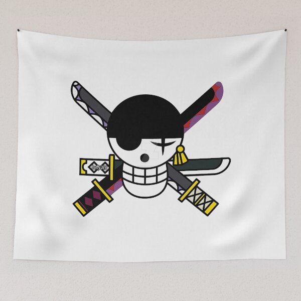 Item preview, Zoro Jolly Roger Sticker Sticker designed and sold by AmeliaDahnay.