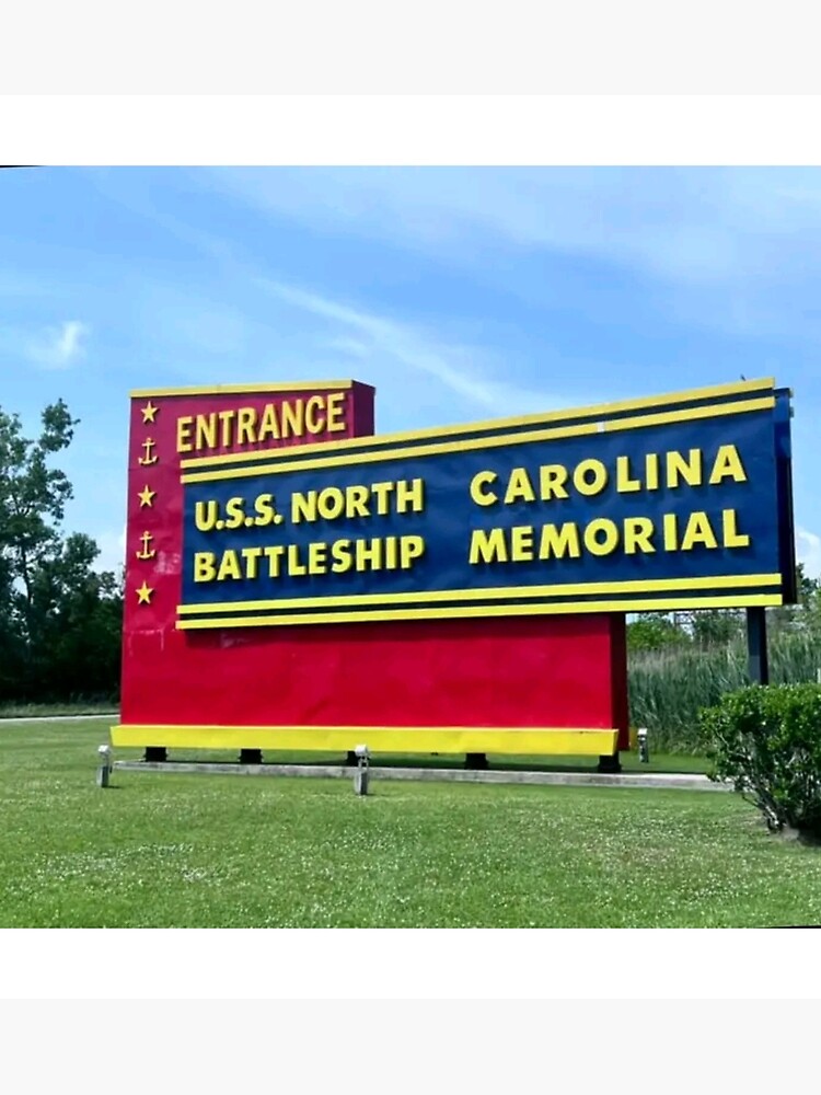 "North Carolina Battleship Memorial" Poster For Sale By MadasiDesigner ...