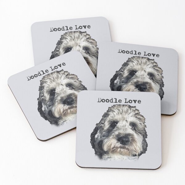 Item preview, Black & White Merle Cockapoo / Doodle Dog  designed and sold by Happy Dog Doodles.