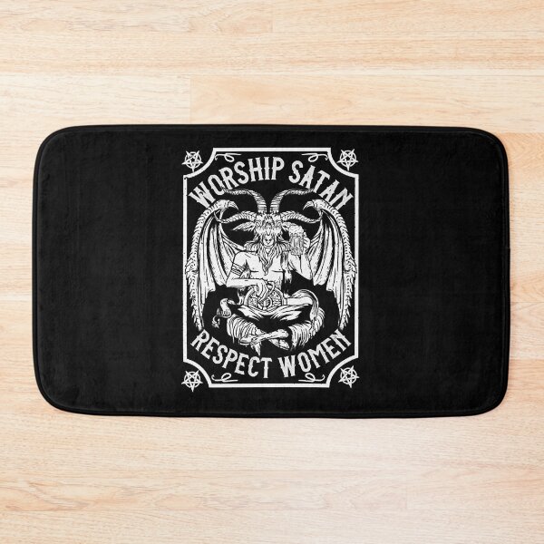 Item preview, Worship Satan Respect Women - Satanic Devil designed and sold by ZavenloS63.