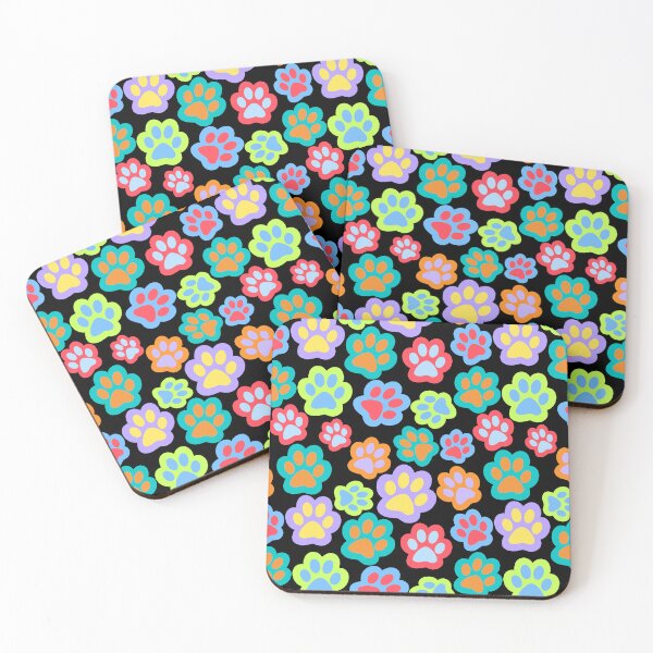 Item preview, Colorful Cat and Dog Paw Pattern designed and sold by yoshra.