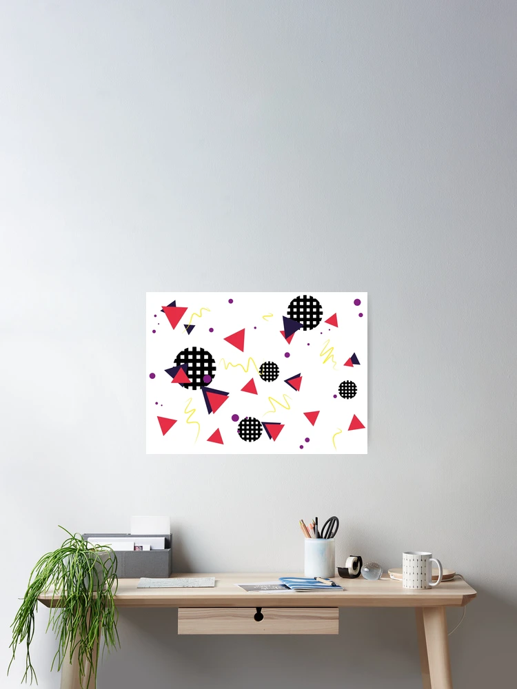 Thumbnail 2 of 3, Poster, 80s Pattern designed and sold by LotsDesignStore.