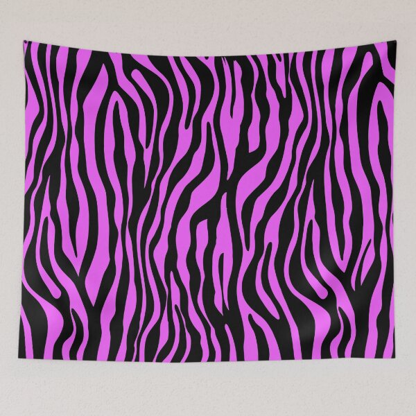 Item preview, Zebra Stripes Pattern - Trend Colors Black Pink designed and sold by EDDArt.