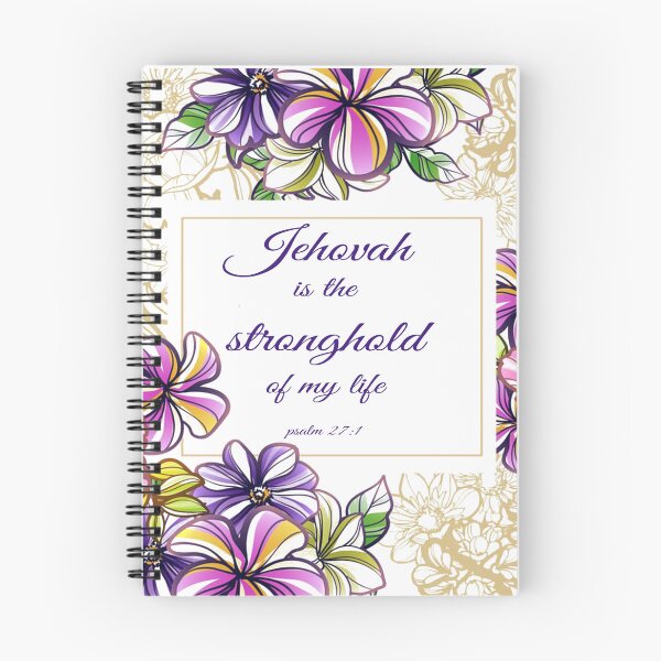 Item preview, JEHOVAH IS THE STRONGHOLD OF MY LIFE Spiral Notebook designed and sold by crafts-gift.