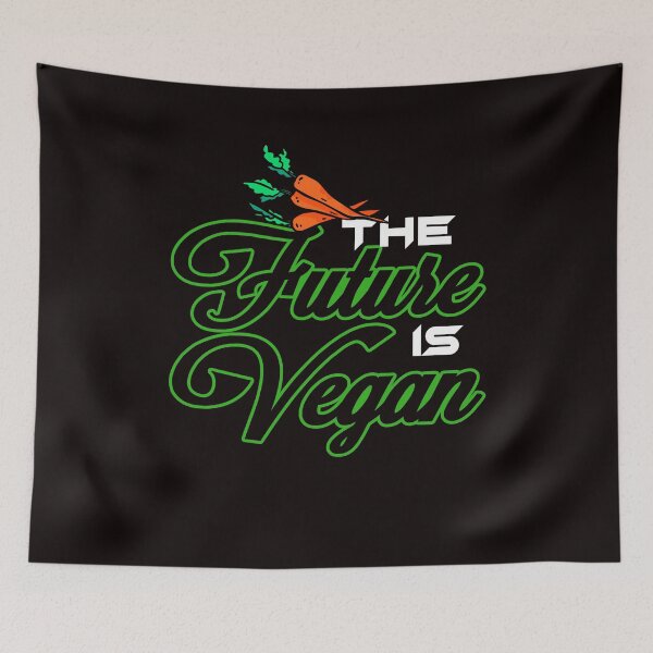 Item preview, Future Is Vegan Veggie Veganism Vegetarian Vegetarianism designed and sold by TomGiantDesigns.