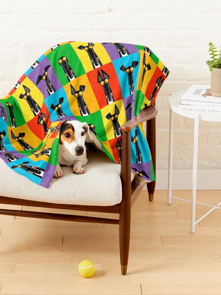 Thumbnail 4 of 6, Pet Blanket, Greyhound Semaphore designed and sold by RichSkipworth.