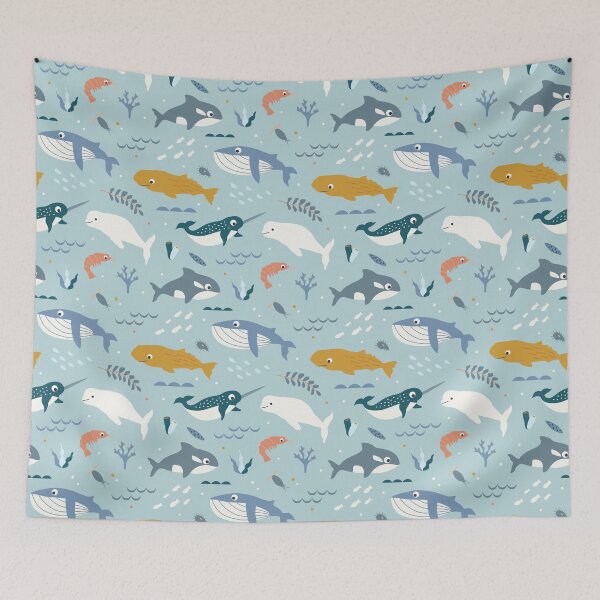 Item preview, Blue whales designed and sold by Muxune.