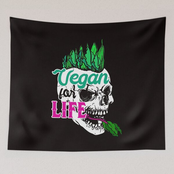 Item preview, Vegetarian For Life Vegetables Vegan Vegetarianism Veggie designed and sold by TomGiantDesigns.