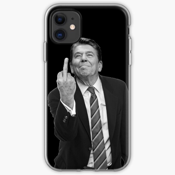 Ronald Reagan Middle Finger iPhone Soft Case