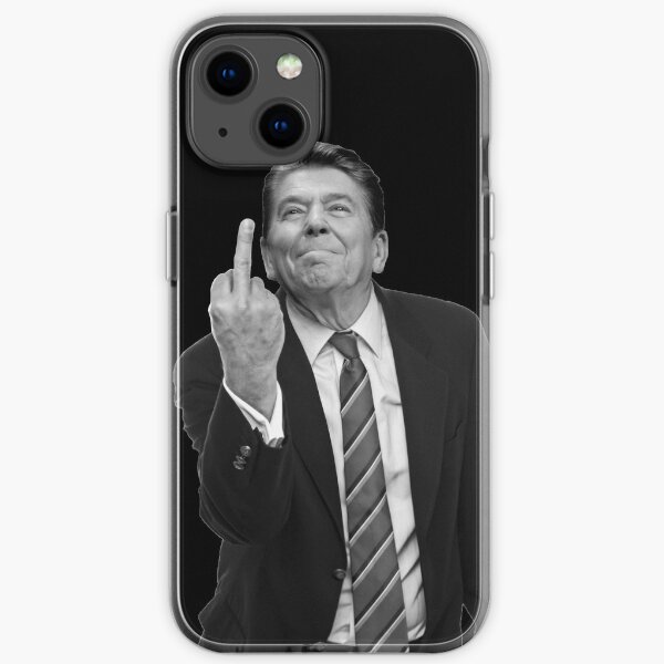 Ronald Reagan Middle Finger iPhone Soft Case