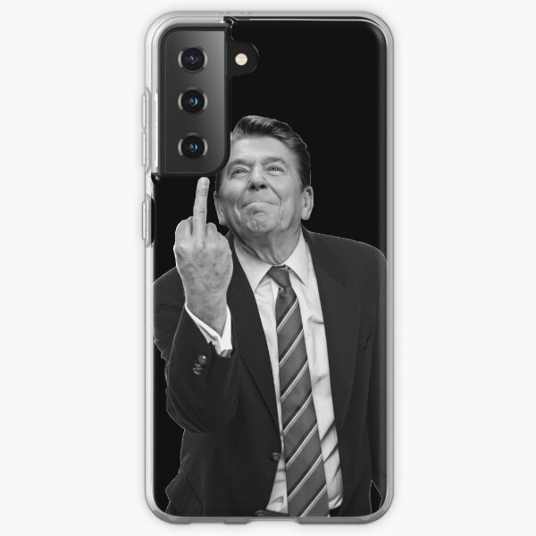 Ronald Reagan Middle Finger Samsung Galaxy Soft Case