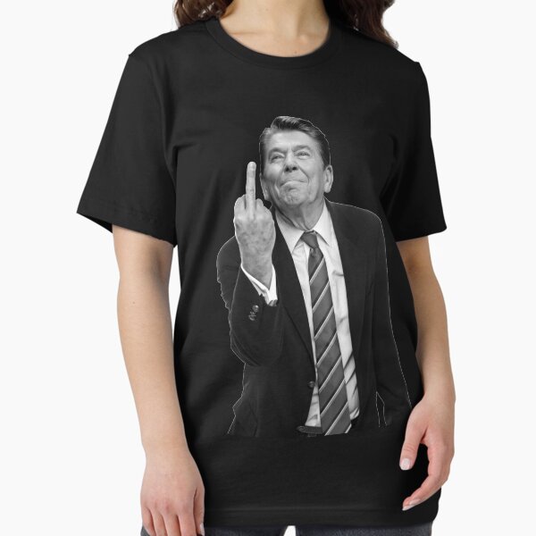 Item preview, Ronald Reagan Middle Finger designed and sold by LibertyManiacs.