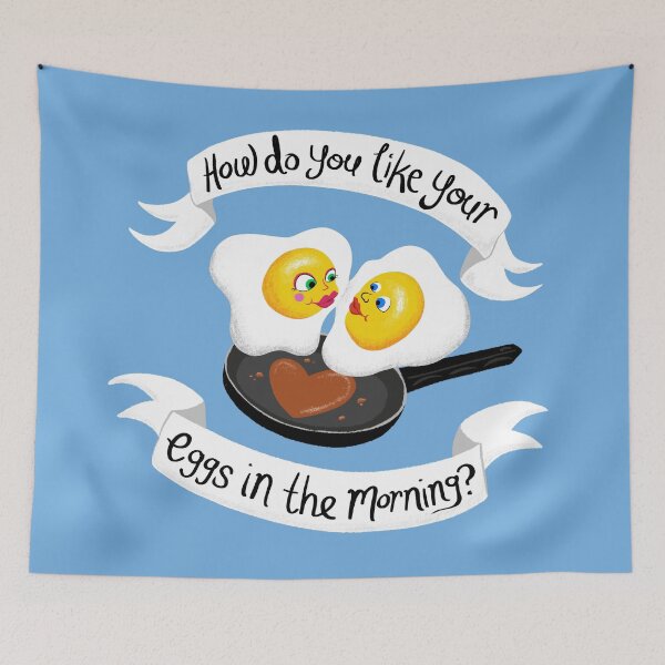 Item preview, How do you like your eggs in the morning? designed and sold by Inflict Design.