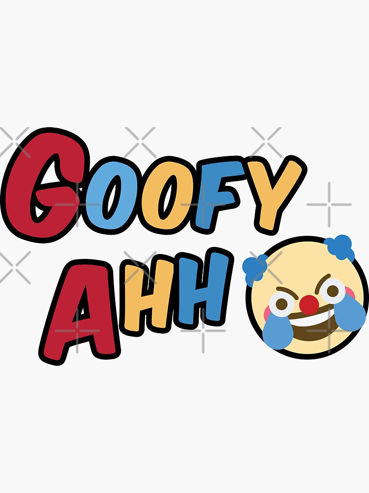 Goofy Ahh Funny Clown Emoji Sticker For Sale By Quantastic Redbubble