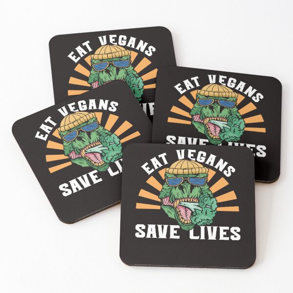 Item preview, Eat Vegan Save Lives Vegetarian Vegetarianism Veggie Food designed and sold by TomGiantDesigns.