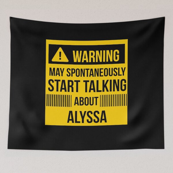 Item preview, warning may spontaneously talk about  alyssa designed and sold by celebteyz.