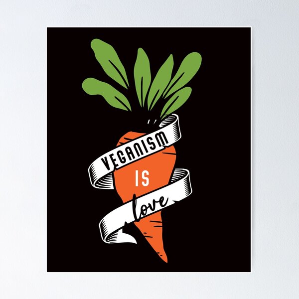 Item preview, Veganism Is Love Vegan Vegetarian Vegetarianism Veggie Food designed and sold by TomGiantDesigns.