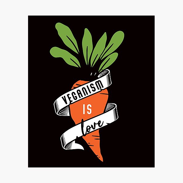 Item preview, Veganism Is Love Vegan Vegetarian Vegetarianism Veggie Food designed and sold by TomGiantDesigns.
