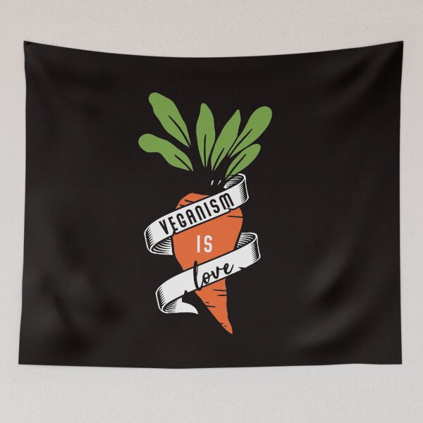 Item preview, Veganism Is Love Vegan Vegetarian Vegetarianism Veggie Food designed and sold by TomGiantDesigns.