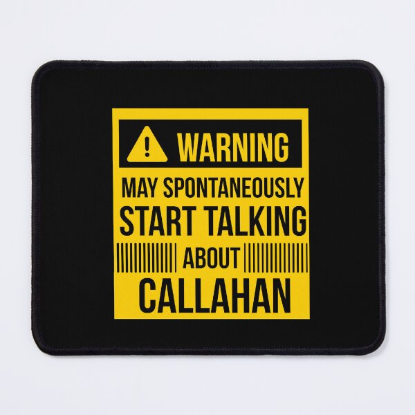 Artikelvorschau, Warnung kann spontan über Callahan sprechen entworfen und verkauft von celebteyz.