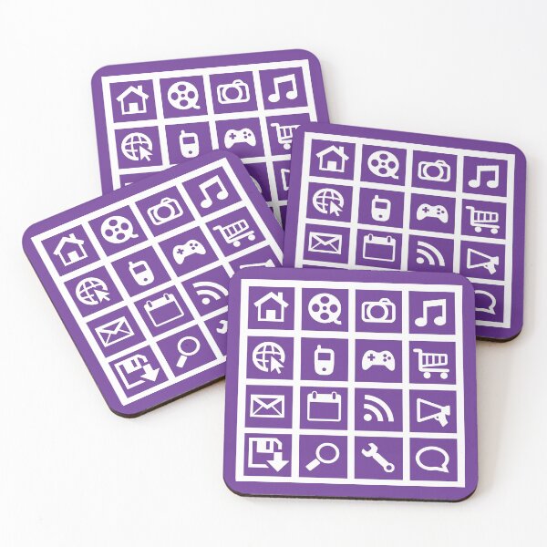 Item preview, Gráficos del icono web (violeta) designed and sold by QueenieLamb.