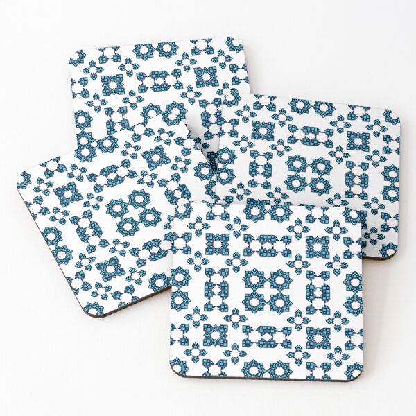 Aperçu de l'œuvre Le mandala floral bleu profond dans le modèle sans couture de mode créée et vendue par MyMemoriesArts.