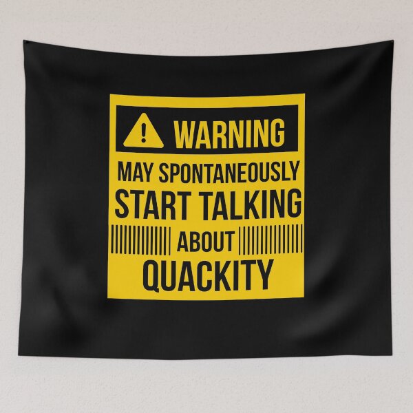Item preview, warning may spontaneously talk about quackity  designed and sold by celebteyz.