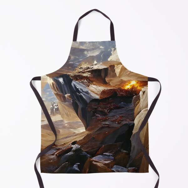 Item preview, Arte generado por IA, pintura al óleo de acantilados de obsidiana designed and sold by ACC .