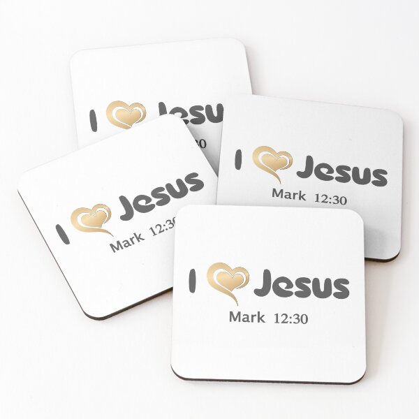 Item preview, Christian Design - I Love Jesus - Mark 12:30 designed and sold by simplydesignart.