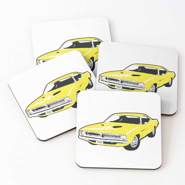 Artikelvorschau, Gelbes PB Muscle Car aus den 70ern entworfen und verkauft von CoolRide.
