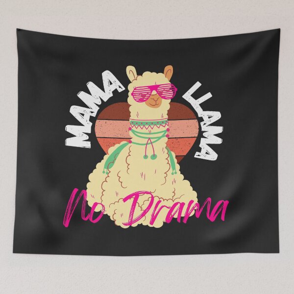 Item preview, Mama Llama No Drama (Distressed) designed and sold by UnboundFull.
