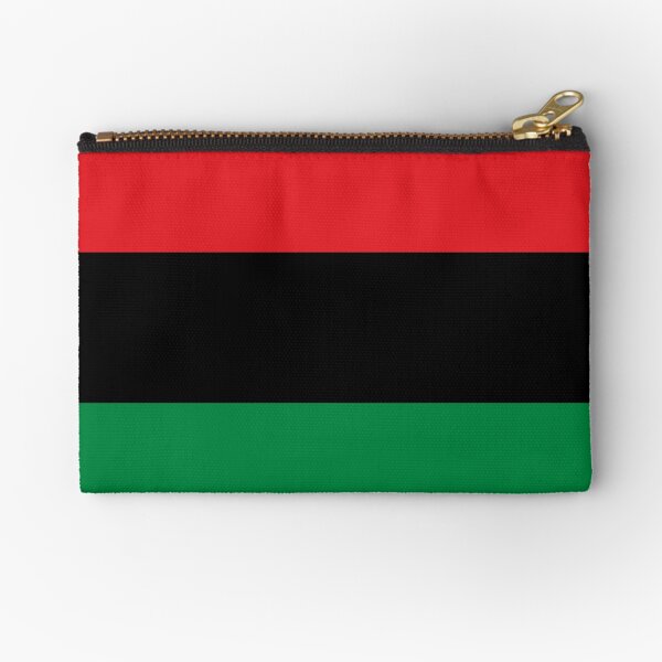 Pan African Flag T-Shirt - UNIA Flag Sticker - Afro American Flag Zipper Pouch