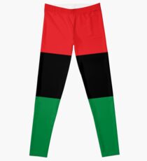 Pan African Flag T-Shirt - UNIA Flag Sticker - Afro American Flag Leggings