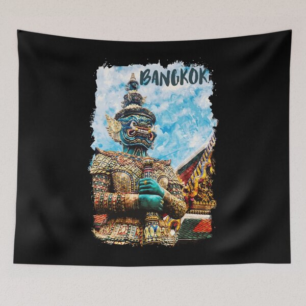 Item preview, Bangkok Thailand city watercolor designed and sold by chrlalexandru.
