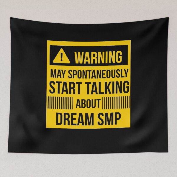 Item preview, warning may spontaneously talk about dream smp  designed and sold by celebteyz.