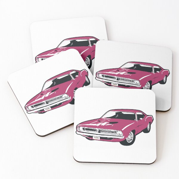 Artikelvorschau, Rosa PB Muscle Car aus den 70ern entworfen und verkauft von CoolRide.