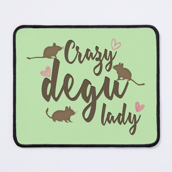 Item preview, Crazy degu lady designed and sold by RatArt Designs.