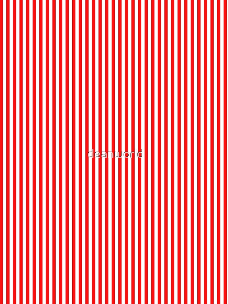 Red and White Striped Slimming Dress by deanworld