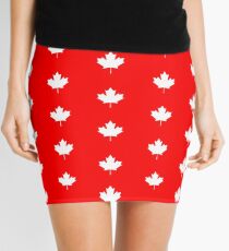 Canadian Flag - National Flag of Canada - Maple Leaf T-Shirt Sticker Mini Skirt