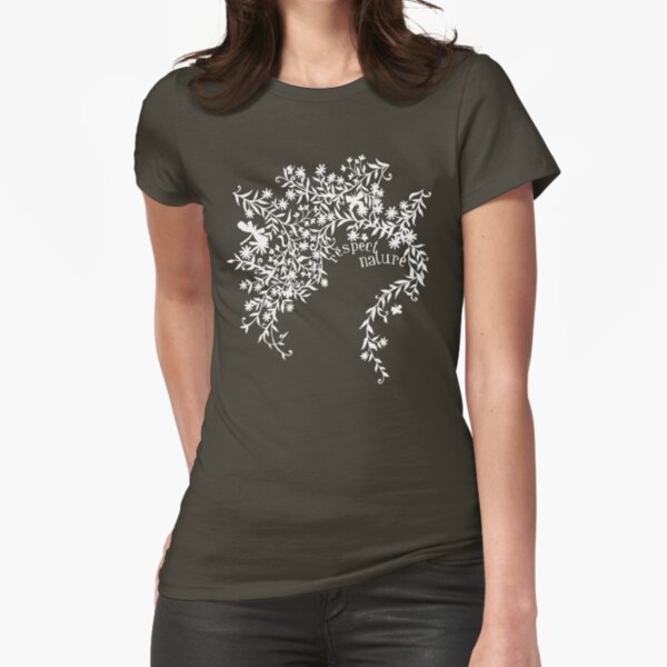 Respect Nature Fitted T-Shirt