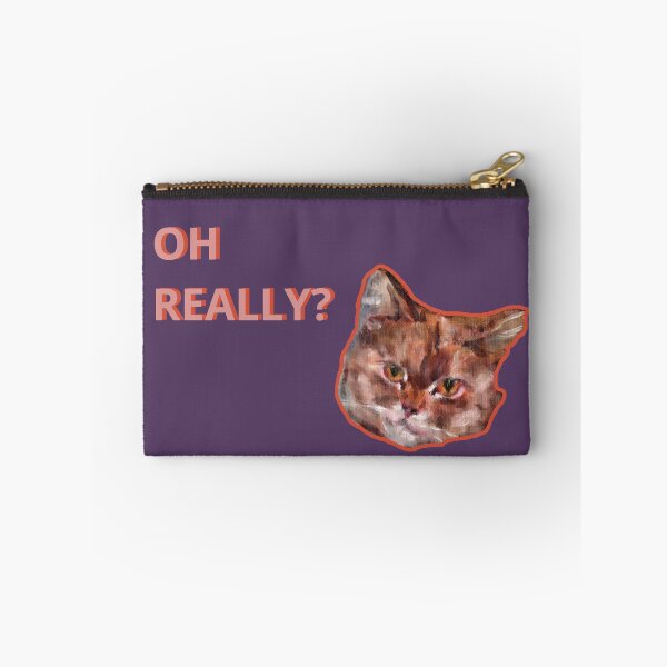 Item preview, "Oh really?" Cat designed and sold by Nina's Vibrant Art.