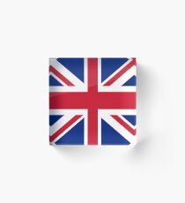 Union Jack 1960s Mini Skirt - Best of British Flag Acrylic Block