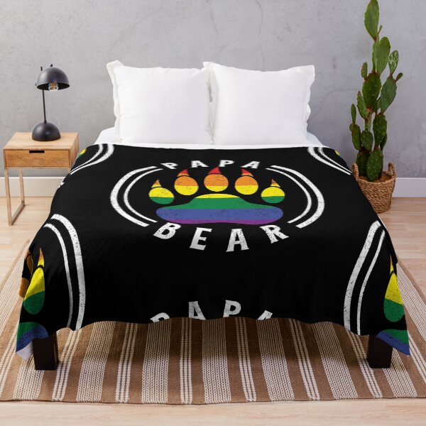 Item preview, Proud Papa, Rainbow Bear Paw Father's Day Graphic designed and sold by Holiday-Art.