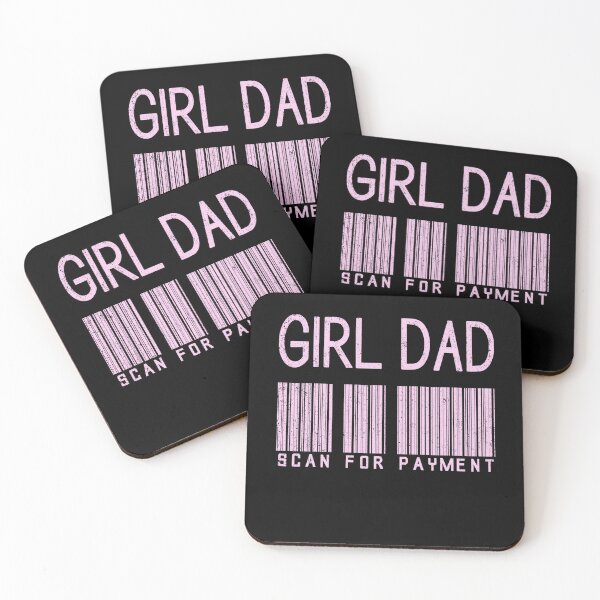 Item preview, Girl Dad Funny Scan For Payment Pink Barcode Fathers Day designed and sold by Holiday-Art.