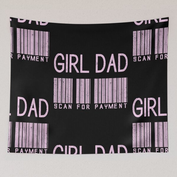 Item preview, Girl Dad Funny Scan For Payment Pink Barcode Fathers Day designed and sold by Holiday-Art.